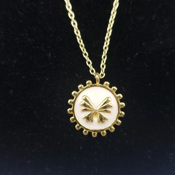 Argento Vivo Sterling/Gold Plated Butterfly Medallion Necklace - Picture 2 of 4